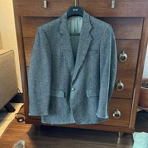 Haggar deconstructed herringbone blazer